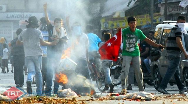 Türk Bayrağını Yakmak İstediler