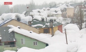 Ovacık'ta kar kalınlığı 3 metreyi aştı