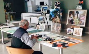 Kanserle sanattan güç alarak mücadele ediyor