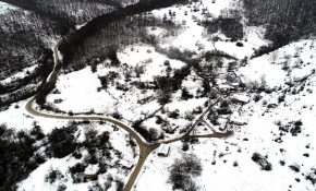 Kırklareli'nin beyaza bürünen orman köyleri