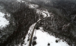 Kırklareli'nin beyaza bürünen orman köyleri