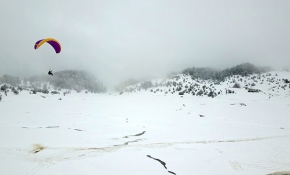 3. Abant Kış Uçuşları Festivali gerçekleştirildi