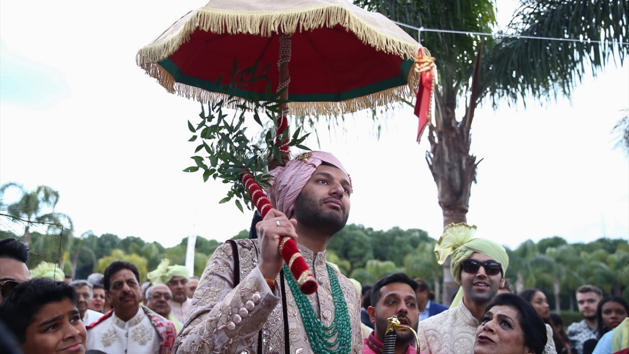 Düğünün son gününde dini tören ve barat töreni gerçekleştirildi.