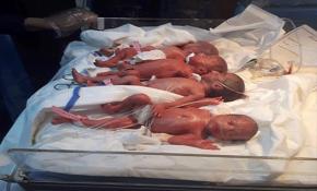 Iraklı kadın yediz doğurdu