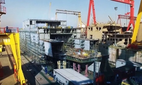 Türkiye'nin uçak da taşıyabilen en büyük savaş gemisinin suya indirilmesine sayılı günler kaldı