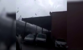 Kemer'i vuran hortumun görüntüsü ortaya çıktı