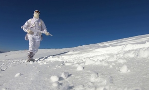 TRT Haber, jandarma komandoların kış eğitimine eşlik etti