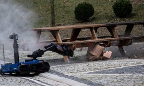 Yerli bomba imha robotu Ertuğrul görev başında