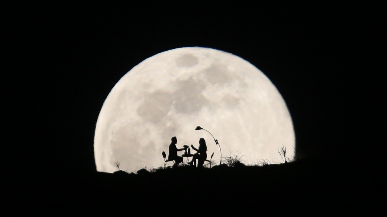 Kayseri`de "Süper Ay"