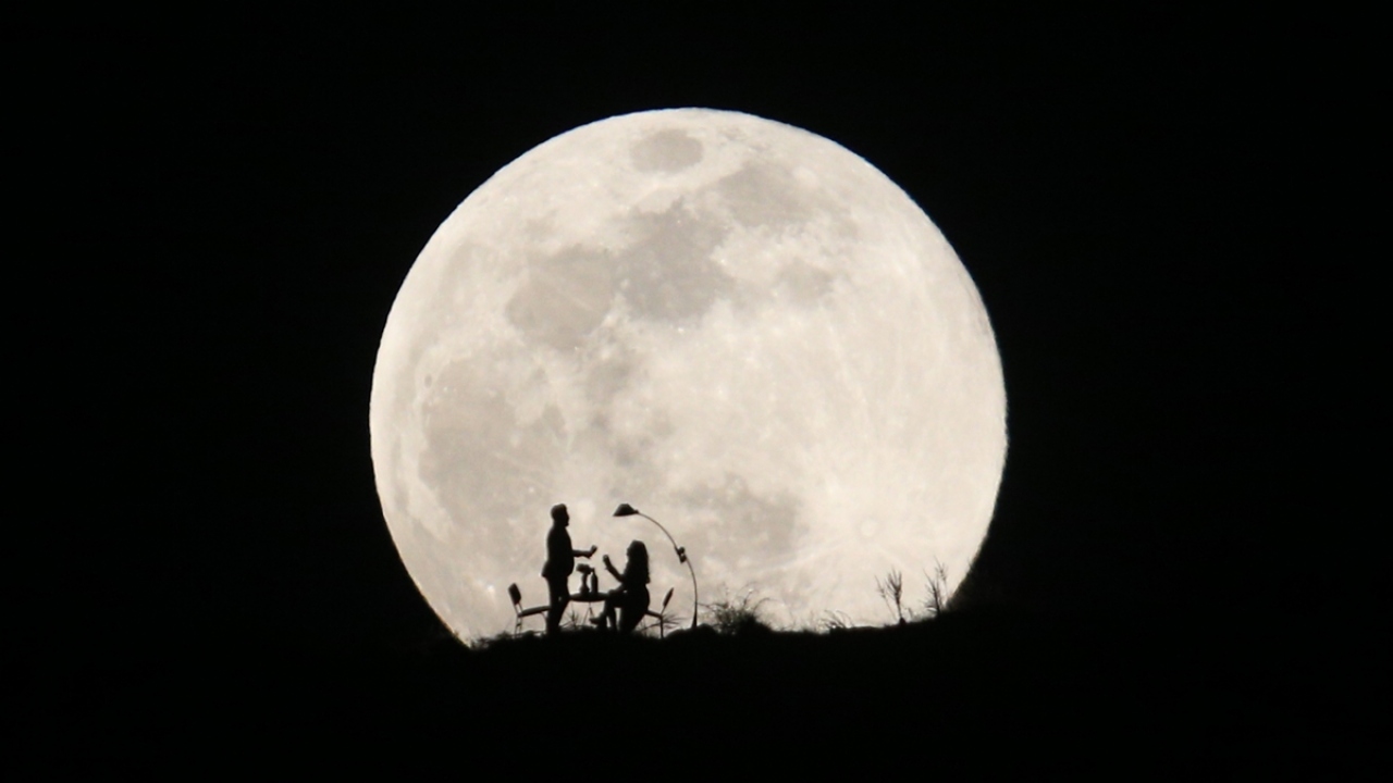 Kayseri`de "Süper Ay"