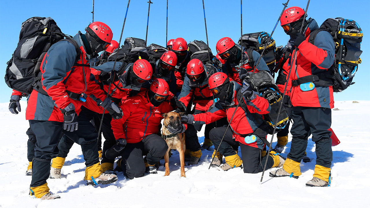 TSK`nın planlı faaliyetlerinden olan ve Kars`ta yapılan Kış-2019 Birleşik Müşterek Fiili Tatbikatı`na katılan komutanlığa bağlı Doğal Afetler Arama Kurtarma ekibi, zorlu kış şartlarında eğitim aldı.