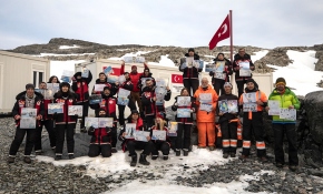 Antarktika'da geçici bilim üssü kuruldu