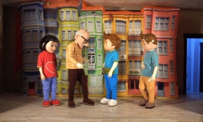 "Aslan" çizgi filminin kahramanları Cizre'de çocuklarla buluştu