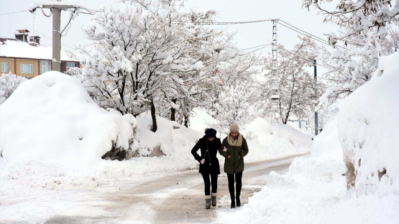 Bitlis`te kar