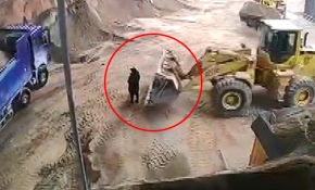 Kum deposunda akıllara durgunluk veren kaza