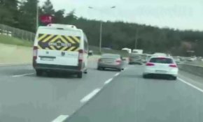 Okul servisiyle makas atan şoför yakalandı