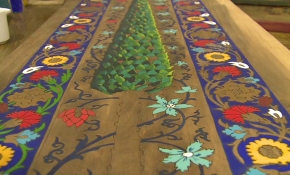 Rengarenk motiflerin işlendiği sanat: Edirnekâri