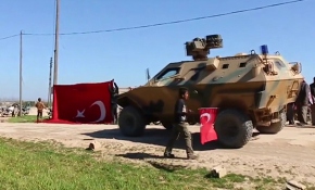 Tel Tokan’da Türk askerine sevgi gösterisi