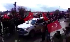 TSK'nın ikinci İdlib devriyesine sevgi seli