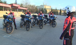 Jandarmanın motosikletli timleri Söğüt’te eğitiliyor