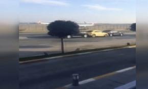 Tarihi taşınmayı kaydeden sürücünün sebep olduğu kaza görüntüleri