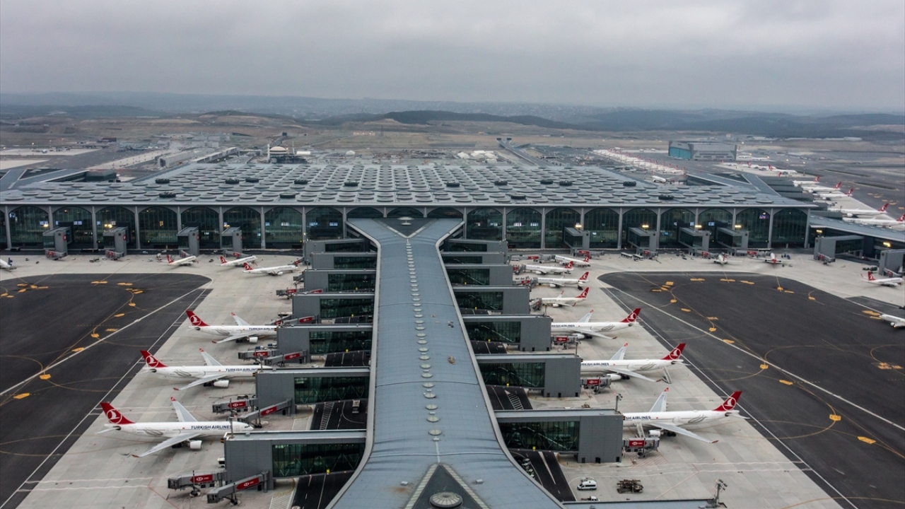 İstanbul Havalimanı`nın işletmecisi İGA da havalimanını havadan görüntüledi.