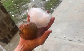 ABD'de beyzbol topu büyüklüğünde dolu yağdı