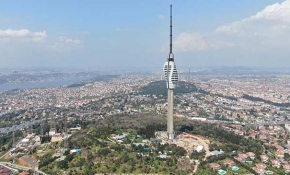 Çamlıca TV-Radyo Kulesi'nde sosyal alanların montajı tamamlandı