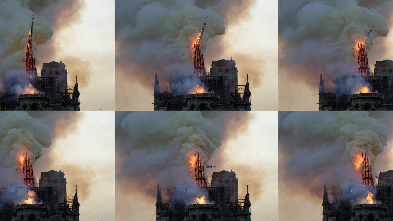 Paris Emniyet Müdürlüğünden yapılan açıklamada, Avrupa`da en çok ziyaret edilen yerlerin başında gelen tarihi Notre Dame Katedrali`nde renovasyon çalışmaların yapıldığı bölümde yangının çıktığı aktarıldı.