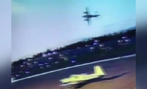 ABD’de pilotun hayatını kaybettiği uçak kazası güvenlik kamerasında