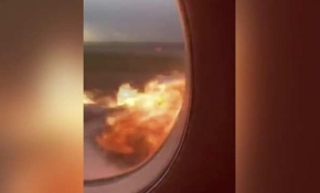 Rusya'daki uçak faciası kamerada