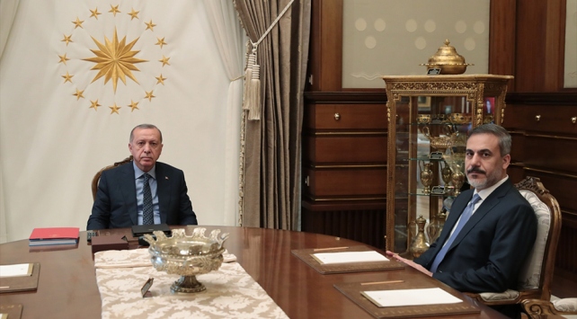 Cumhurbaşkanı Erdoğan, MİT Başkanı Fidan ile görüştü