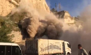 Şanlıurfa'da heyelan meydana geldi