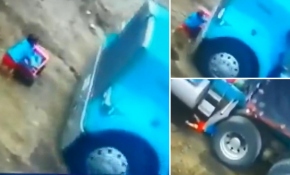 TIR'ın altında kalan çocuğun mucize kurtuluşu