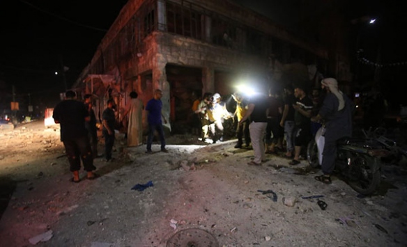 "İdlib Gerginliği Azaltma Bölgesi"ne hava saldırısı: 12 ölü