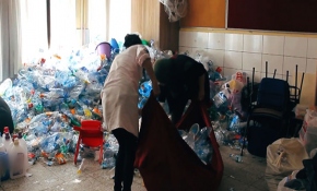 Öğrenciler doğayı 1,5 ton atıktan kurtardı