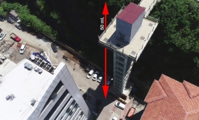 Karadeniz'de iki mahalle arasına 50 metrelik asansör