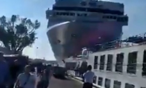 İtalya'da gemi rıhtıma çarptı: En az 4 yaralı