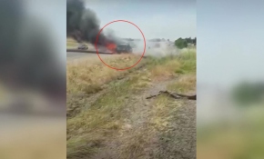 Diyarbakır’da alev alan LPG’li araç böyle patladı