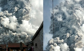 Endonezya'da Sinabung Yanardağı'nda patlama