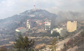İzmir'de orman yangını