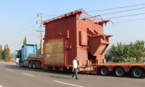 Dev buhar kazanının 400 kilometrelik yolculuğu 5 günde bitecek