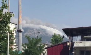 Hatay'daki Habib-i Neccar Dağı'nda orman yangını