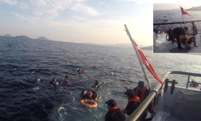 Düzensiz göçmenleri taşıyan tekne Bodrum açıklarında battı