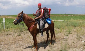 Vatani görevi için at sırtında yola çıkan Duman Yozgat'a ulaştı