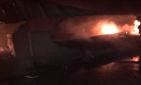 Tarsus'ta fabrika yangını