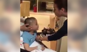 Epilepsi hastası Mehmet’e sağlıkçılardan doğum günü sürprizi