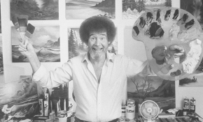 "Küçük, mutlu" ağaçlarıyla Bob Ross