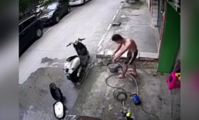 Elektrik akımından kendi çabasıyla kurtuldu