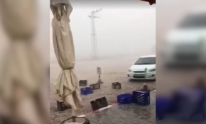 Edirne Enez'de dolu etkili oldu